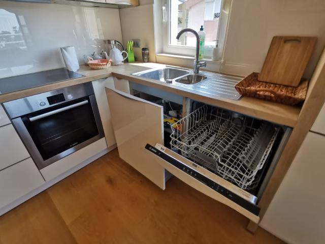 An apartment with a sea view in Petrovac is offered for sale. 