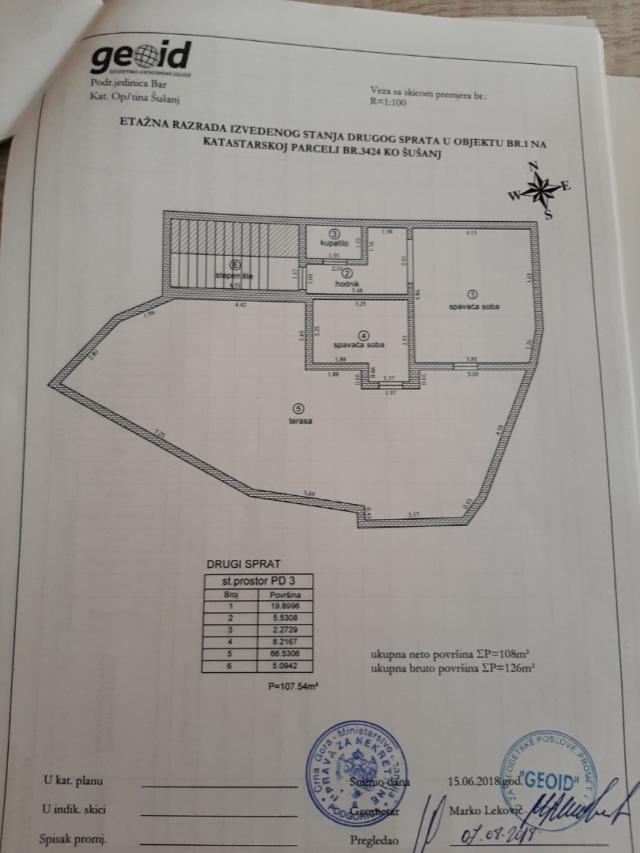 Three-storey house with apartments in Shushani, Bar