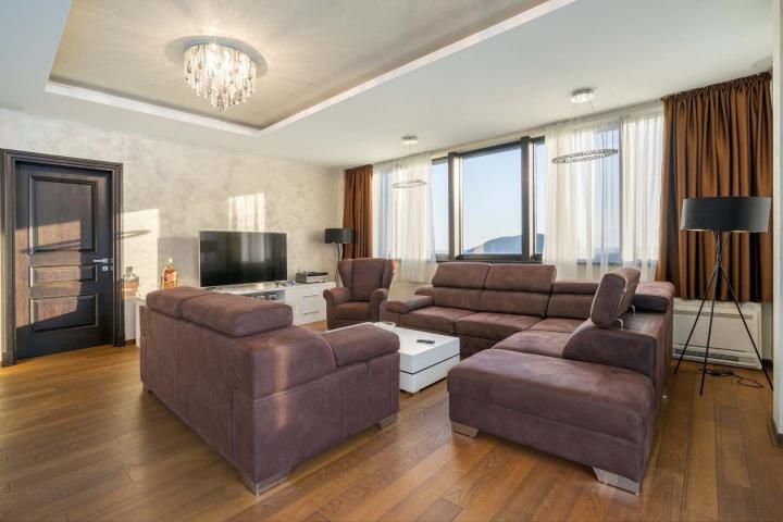For sale exclusive penthouse with swimming pool and panoramic sea view in Budva!