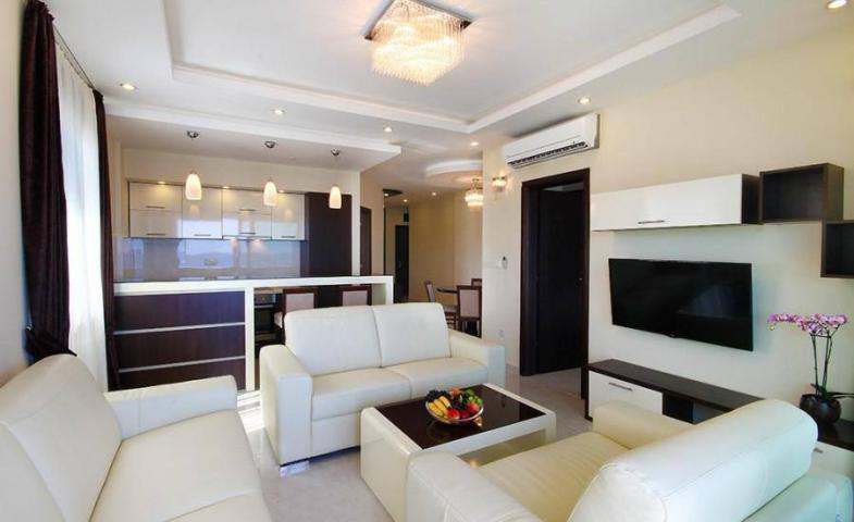 Luxury apartment with direct sea view in 4-star complex Shine, Becici (Budva)