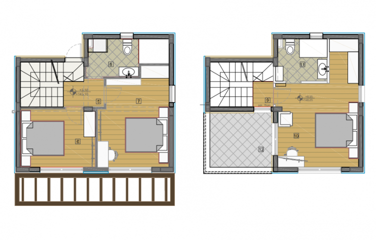 New villas with pool in Budva Riviera