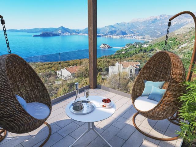 New villas with pool in Budva Riviera