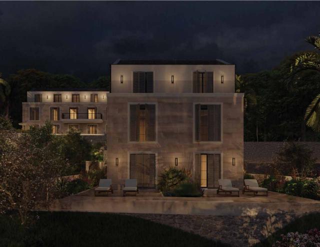 The last studio with a terrace in a new complex 90 meters from the sea in Prcanj, Kotor Bay