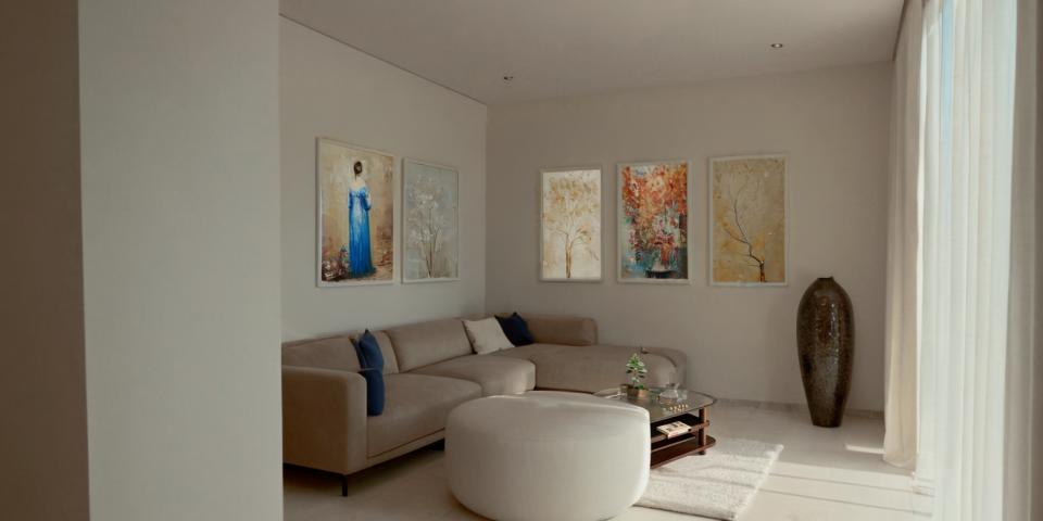 Townhouse in Montenegro with sea view and 4 levels in Budva Riviera