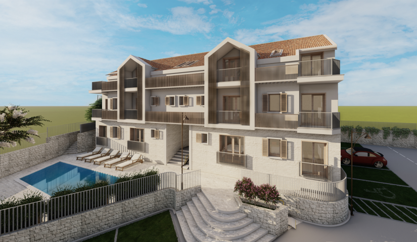New apartments with views of the Bay of Kotor