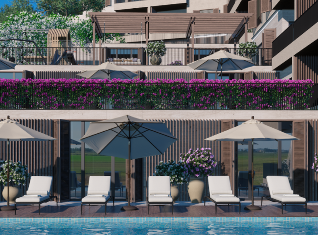 Spacious apartment with sea view - for living and recreation in Budva Riviera, Becici