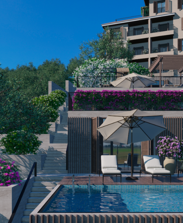 Spacious apartment with sea view - for living and recreation in Budva Riviera, Becici