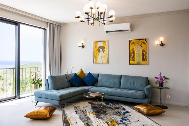 Townhouse with panoramic views of the Adriatic Sea in a gated complex in the Budva Riviera