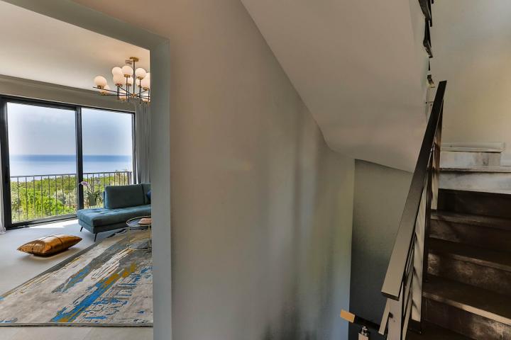 Townhouse with panoramic views of the Adriatic Sea in a gated complex in the Budva Riviera