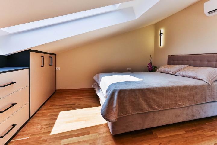 Townhouse with panoramic views of the Adriatic Sea in a gated complex in the Budva Riviera