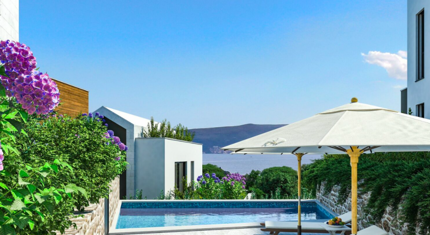 TOWNHOUSE I-2 — Ready furnished house with swimming pool Tivat, Donja Lastva