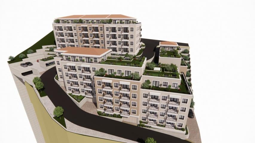 Spacious 2+1 apartment, large area of 108.46 m², new building Budva Riviera