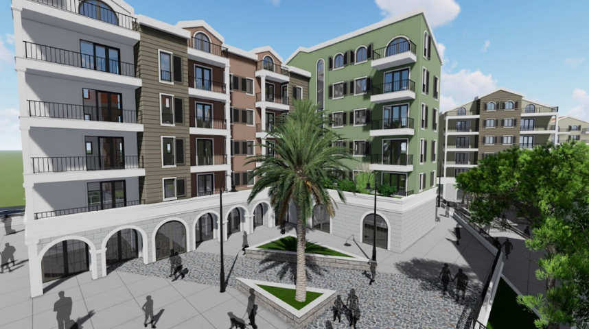 Studio apartment in a new building in Tivat at a minimum price of €106,800