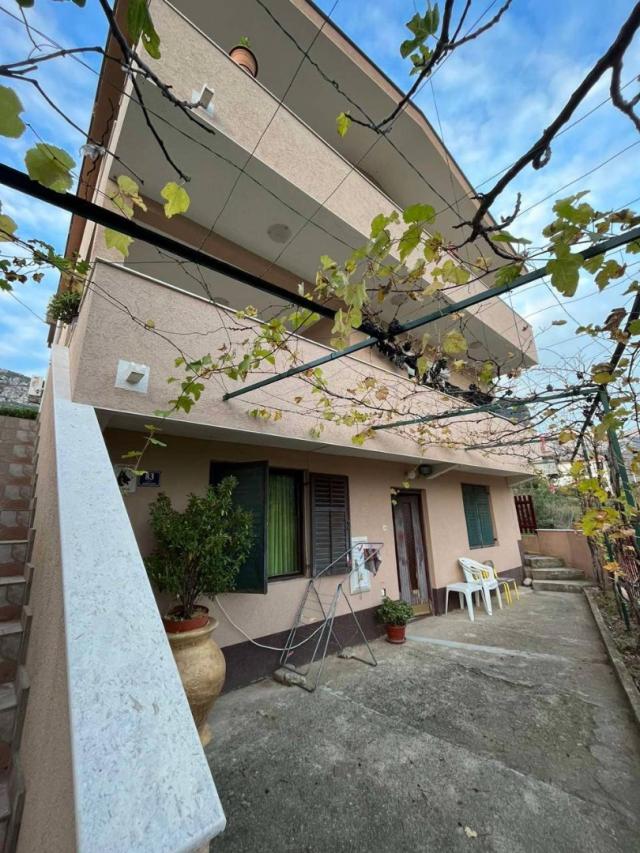 Three-story house with a plot