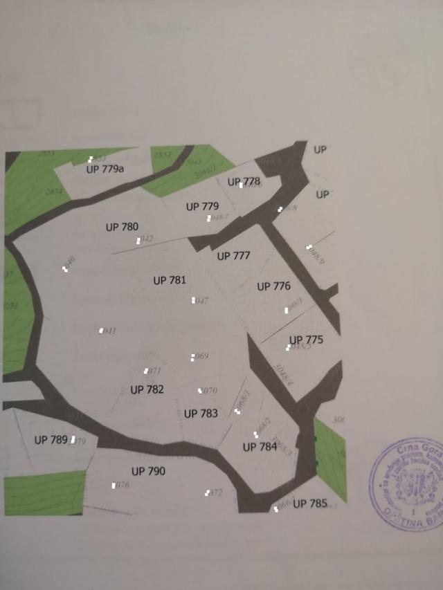 Land plot with sea view in Sutomore