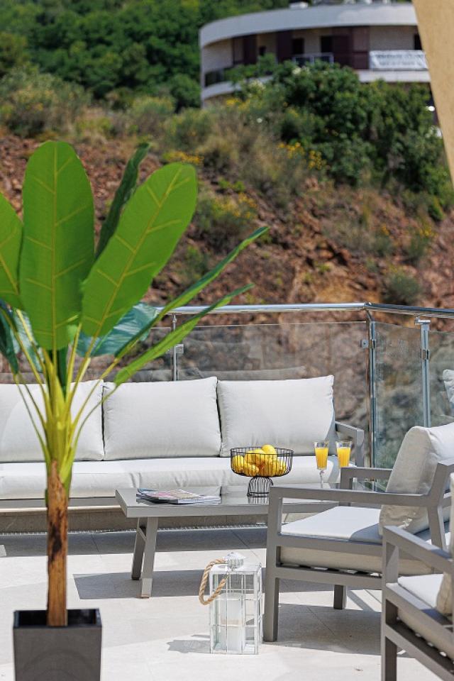 Premium apartment in a residential complex with a swimming pool located in Becici, a suburb of Budva