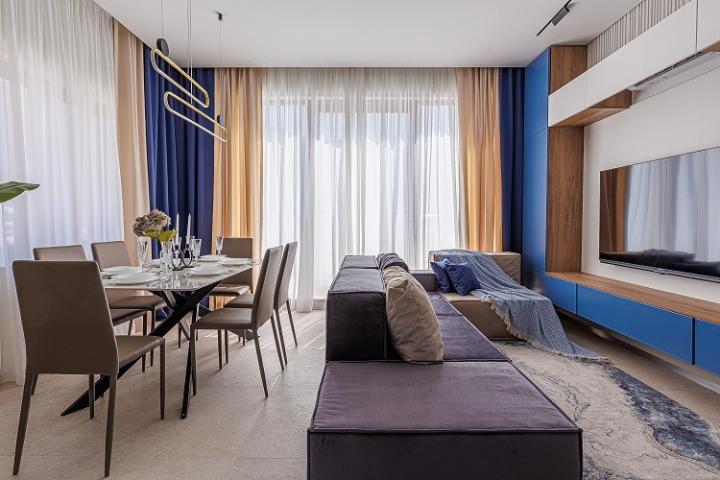 Premium apartment in a residential complex with a swimming pool located in Becici, a suburb of Budva
