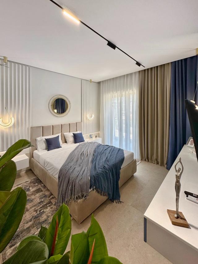 Premium apartment in a residential complex with a swimming pool located in Becici, a suburb of Budva