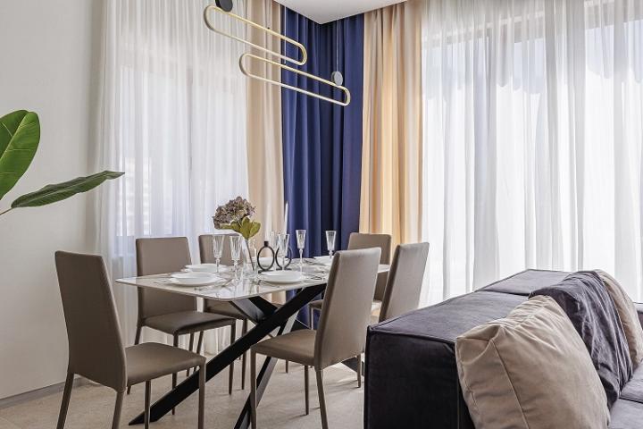 Premium apartment in a residential complex with a swimming pool located in Becici, a suburb of Budva