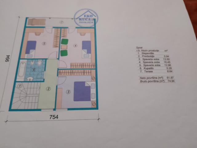 Two-storey house with a plot in Cetinje. 