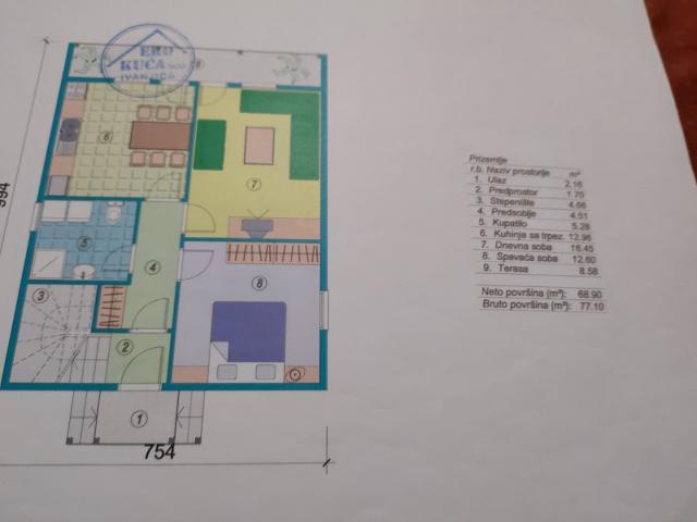 Two-storey house with a plot in Cetinje. 