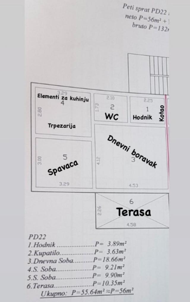 1 bedroom apartment in Dobry Voda with sea view - 100,000 euros