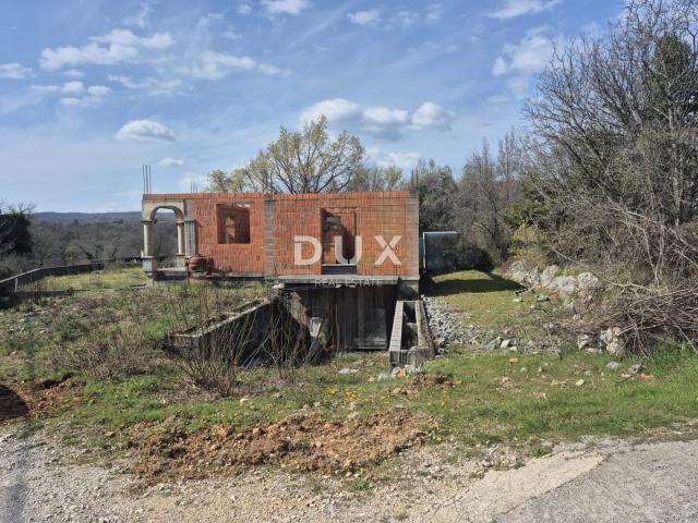 OTOK KRK, ŠILO (okolica) - prodaja samostojeće kuće u izgradnji, snižena cijena