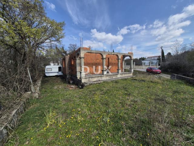 OTOK KRK, ŠILO (okolica) - prodaja samostojeće kuće u izgradnji, snižena cijena