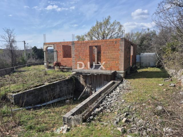 OTOK KRK, ŠILO (okolica) - prodaja samostojeće kuće u izgradnji, snižena cijena