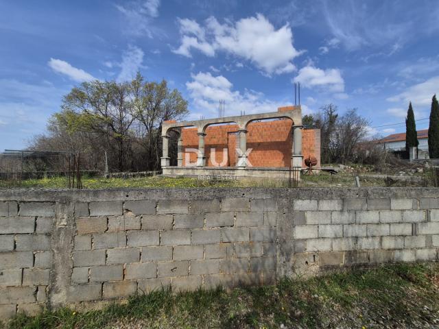 OTOK KRK, ŠILO (okolica) - prodaja samostojeće kuće u izgradnji, snižena cijena