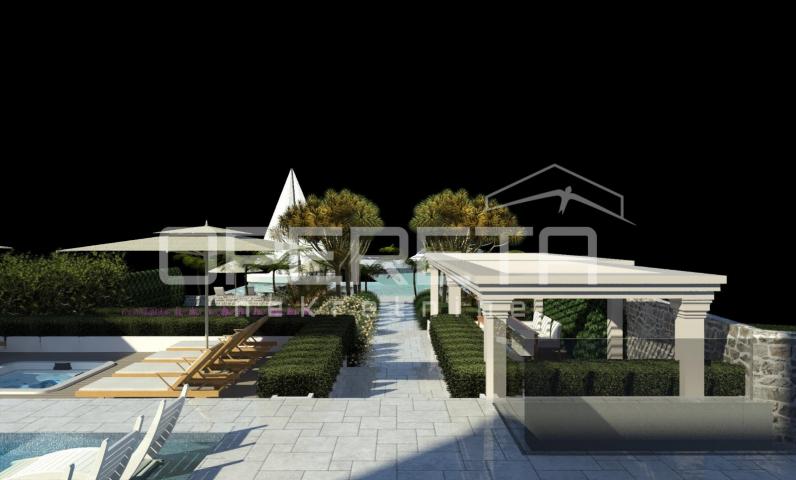 Pašman - građevinsko zemljište 1157 m², prvi red do mora