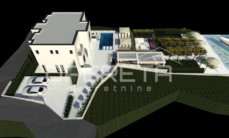 Pašman - građevinsko zemljište 1157 m², prvi red do mora