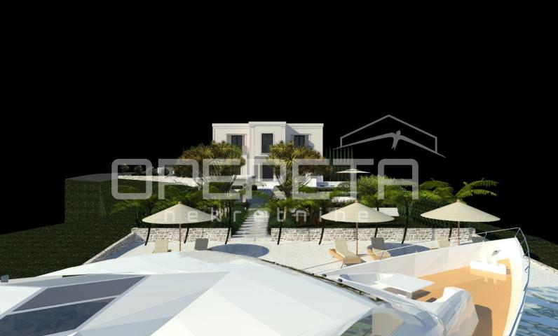 Pašman - građevinsko zemljište 1157 m², prvi red do mora