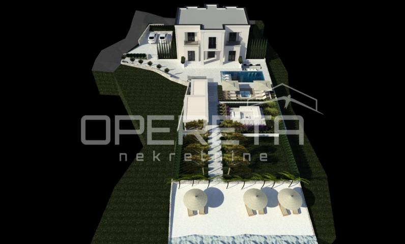 Pašman - građevinsko zemljište 1157 m², prvi red do mora