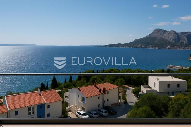 Omiška rivijera, dvosoban stan s pogledom na more, 2. kat moderne novogradnje, 63.15 m²