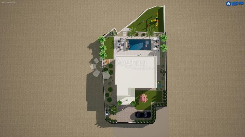 Kostrena – građevinsko zemljište s pogledom na more, 982 m²