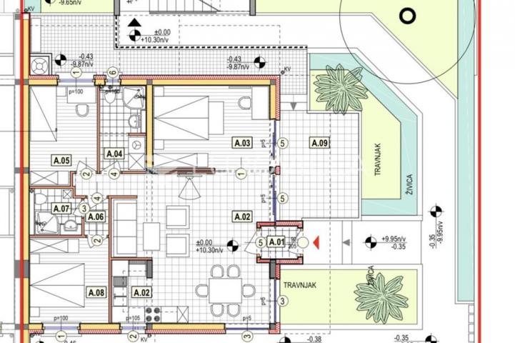 Pag, Proboj Košljun, građevinsko zemljište s građevinskom dozvolom 200 m od mora