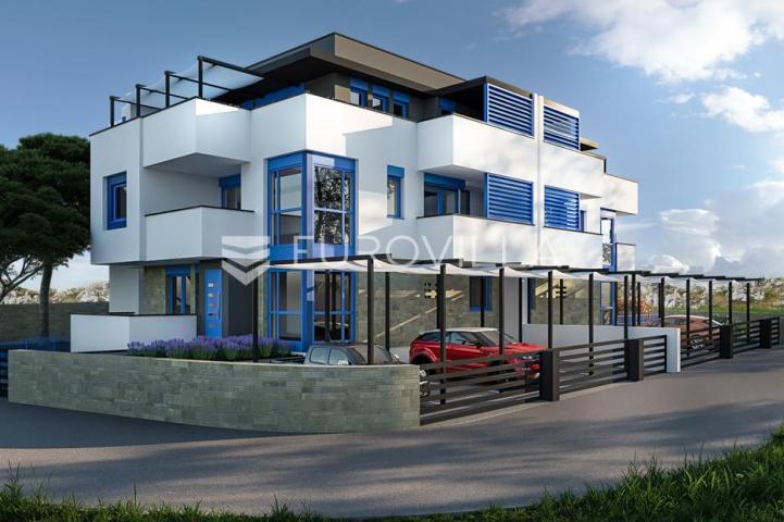 Pag, Proboj Košljun, građevinsko zemljište s građevinskom dozvolom 200 m od mora