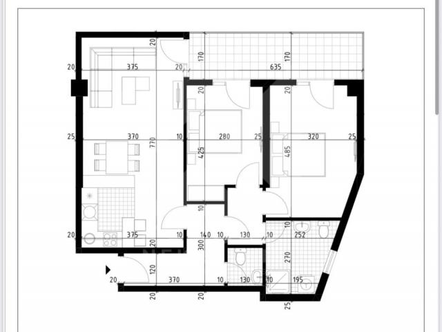 Prodaja, Dvosoban stan, Podgorica, Ljubović, 82m2
