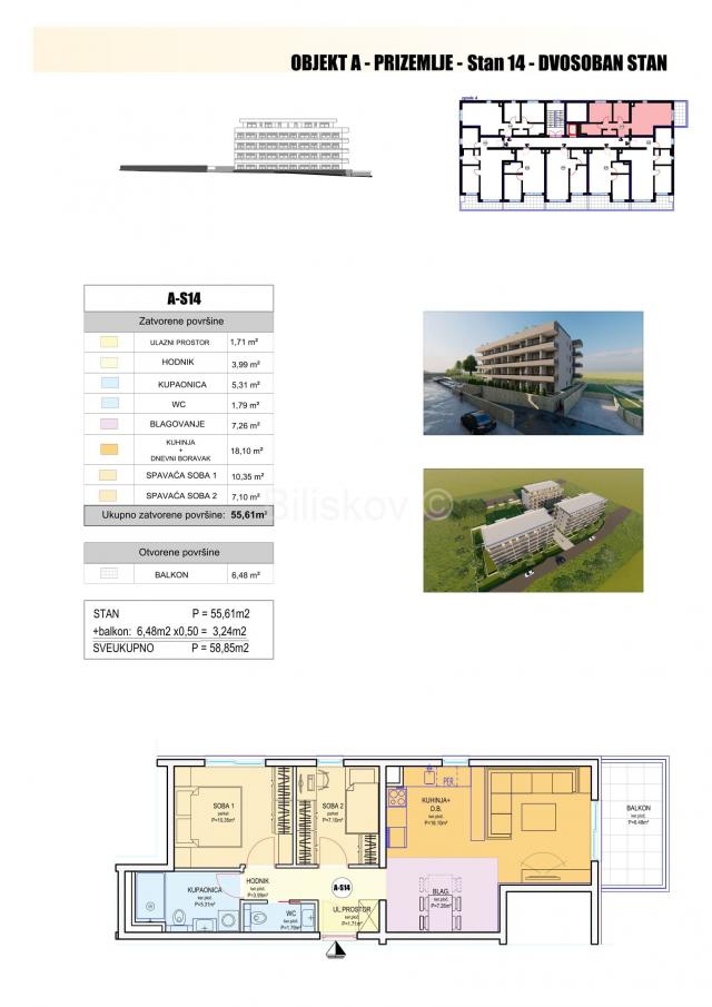 Split, Duilovo, prodaja, stanovi, novogradnja, 3 zgrade