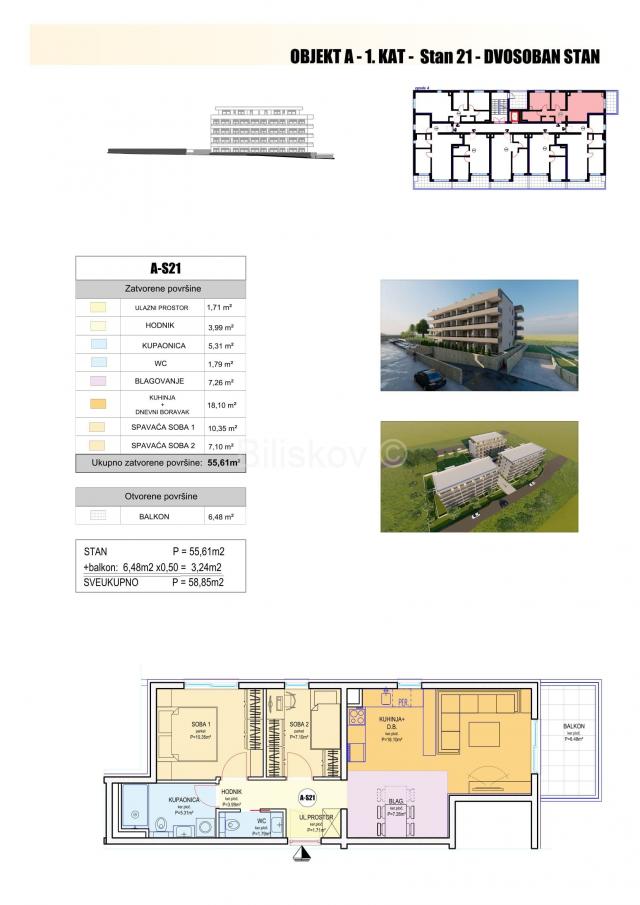 Split, Duilovo, prodaja, stanovi, novogradnja, 3 zgrade