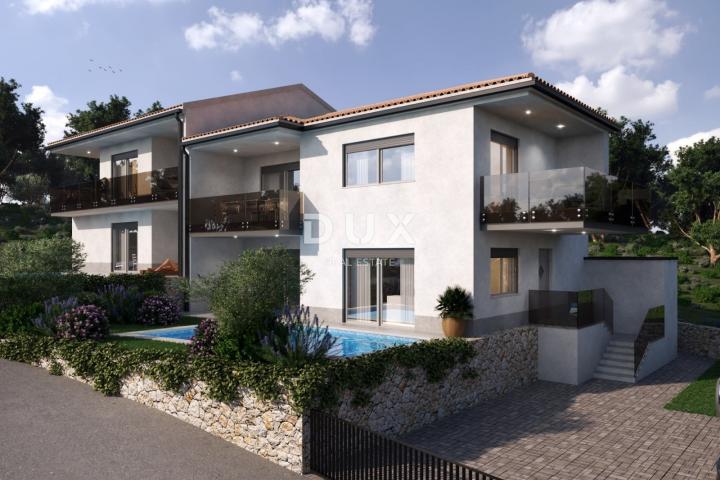 OTOK KRK, VRBNIK - Stan 2S+DB, pogled na more i šarmantnu jezgru Vrbnika