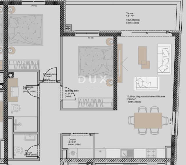 ISTRA, POREČ - Suvremeni stan 2S+DB u novom projektu, blizu mora, mogućnost finaciranja kreditom