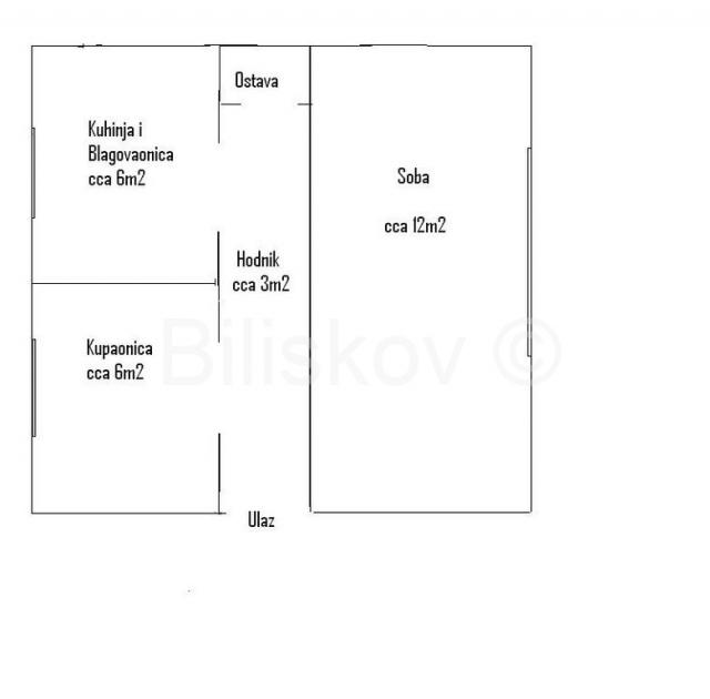 Zagreb, Trnje, najam jednosoban stan površine 30 m2  na 1. katu 