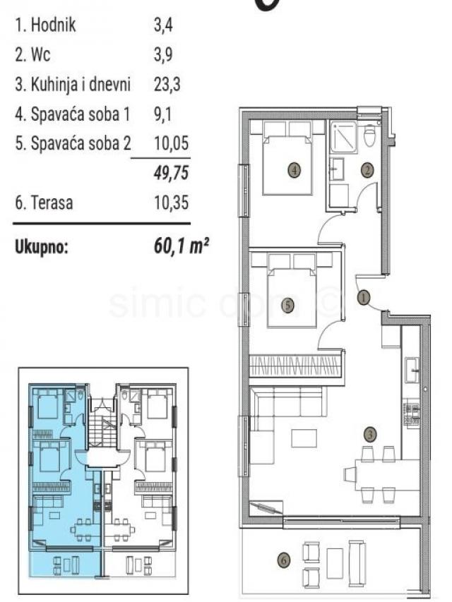 Novi apartmani s vrhunskim pogledom blizu plaže i centra Trogira