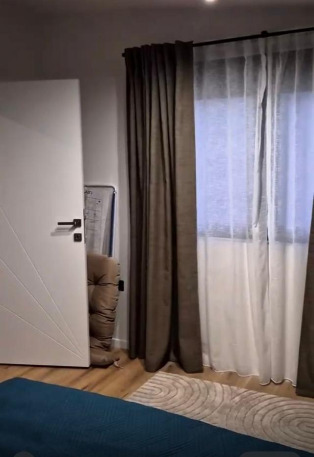 Apartments in a new building in Dobra Voda, below the highway. 