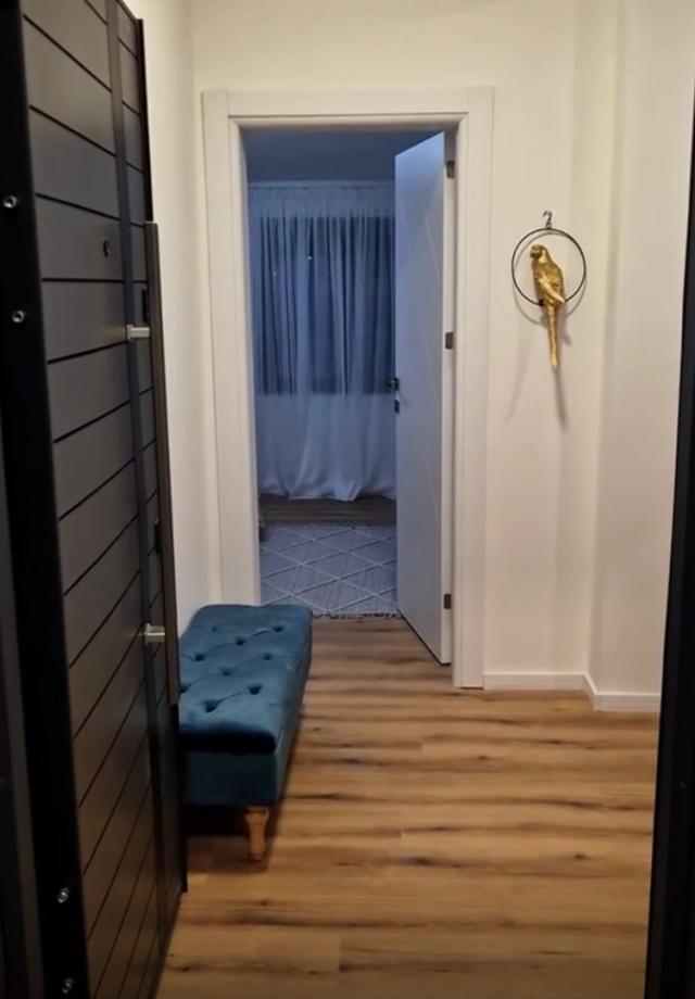 Apartments in a new building in Dobra Voda, below the highway. 