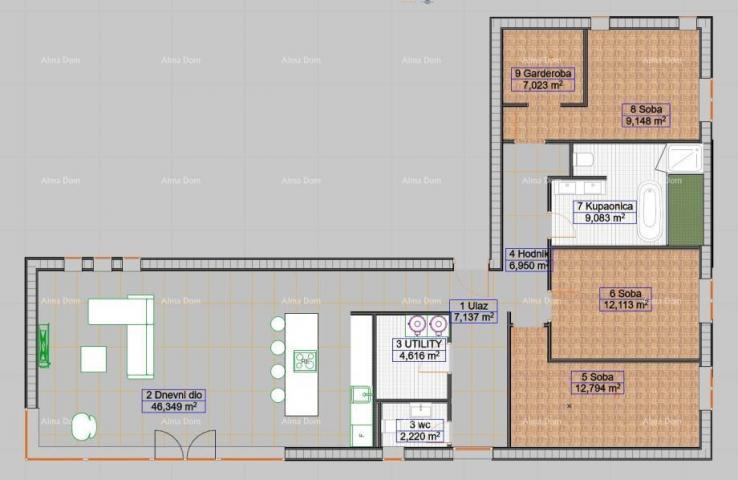 House For sale: single-story house in a quiet part of Labin.