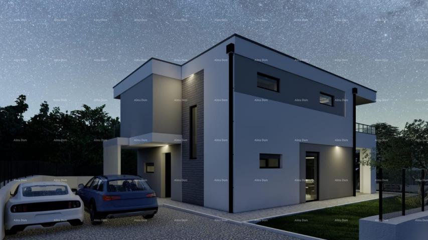 House GALIŽANA - Modern house for sale with pool and sea view