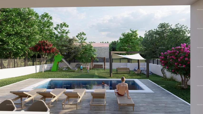 House GALIŽANA - Modern house for sale with pool and sea view
